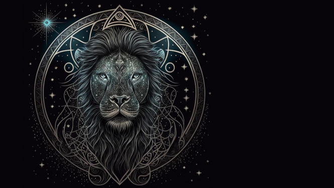 Ilustrasi zodiak Leo