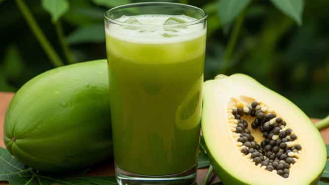Jus Pepaya Hijau