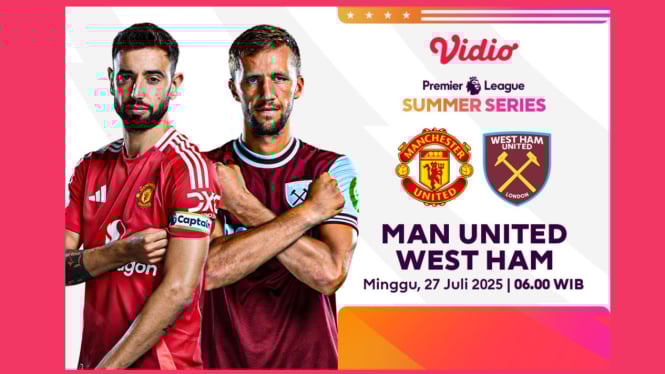 Manchester United vs West Ham di Summer Series.