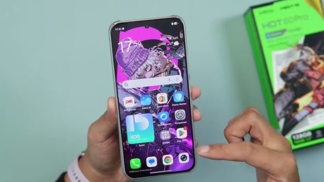 Infinix Hot 60 Pro hadir dengan desain ultra tipis 6,6 mm.