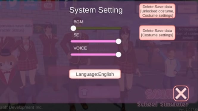 Begini Trik Ngobrol Pakai Bahasa Indonesia di Sakura School Simulator.