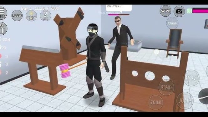Ilustrasi Tempat Paling Berbahaya di Sakura School Simulator.