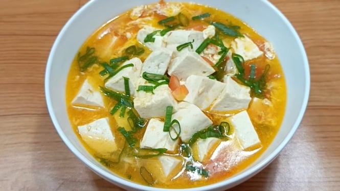 Resep Sup Tahu Telur Tomat.