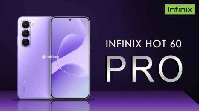 Infinix Hot 60 Pro hadir dengan desain tipis ala flagship.