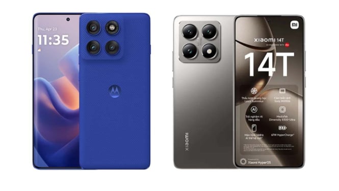 Motorola Edge 60 Pro vs Xiaomi 14T.