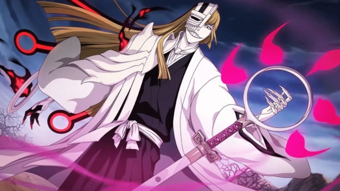 Sakashima Yokoshima Happōfusagari (Bankai Shinji Hirako).