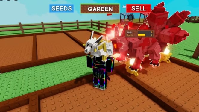 Pet baru Raichu di Roblox Grower Garden bisa hasilkan mutasi Shocked.