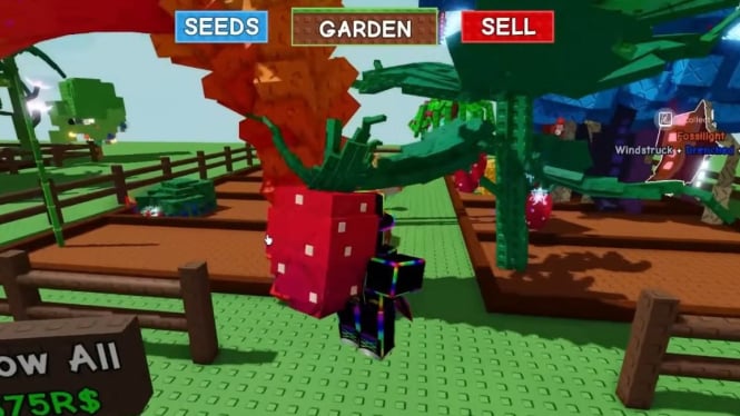 Elder Strawberry di Grower Garden 'Roblox'.