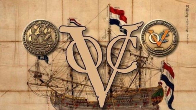 Ilustrasi VOC atau Perusahaan Hindia Timur Belanda.