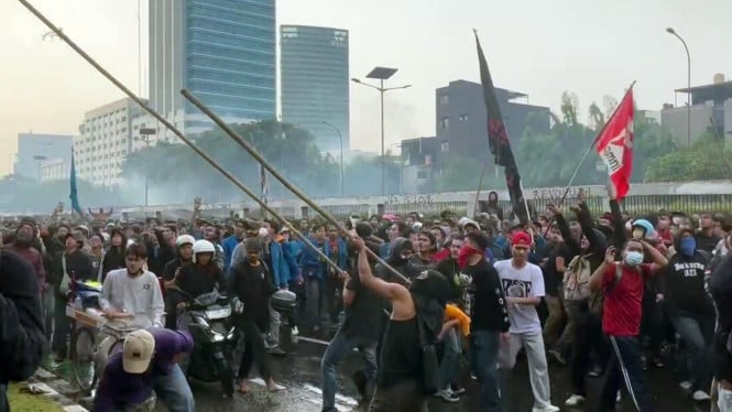 Suasana Demo di Jakarta