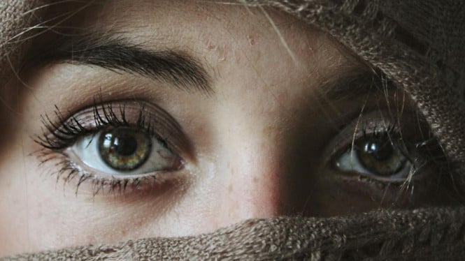 Ilustrasi tatapan mata