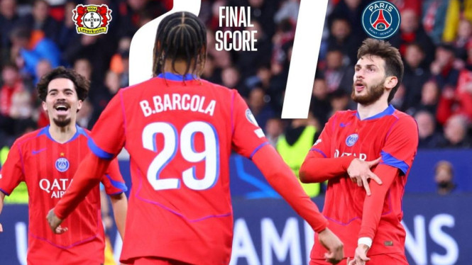 PSG Hancurkan Bayer Leverkusen