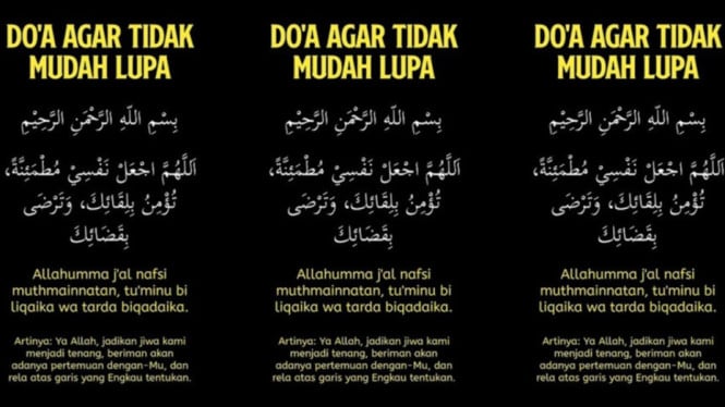 Doa Singkat Ini untuk Mempertajam Ingatan