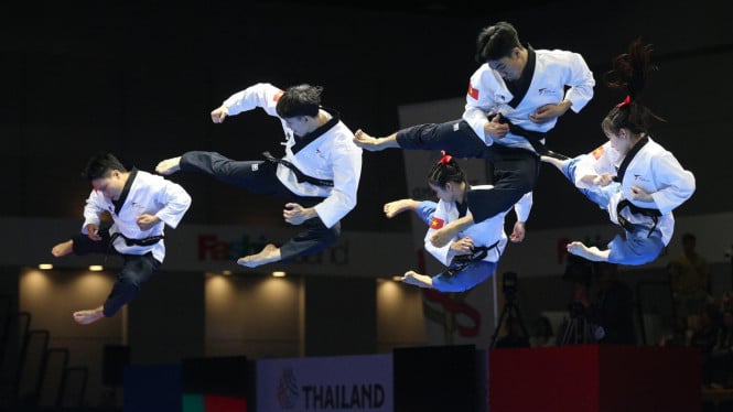 Para atlet Taekwondo Vietnam di SEA Games ke-33
