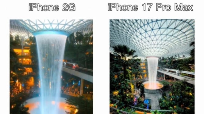 Perbandingan hasil foto