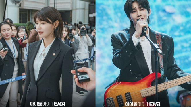 Penampilan Choi Sooyoung dan Kim Jaeyoung di drama "Idol I"