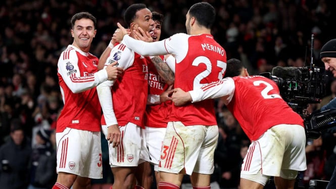 Arsenal meraih kemenangan telak melawan Aston Villa