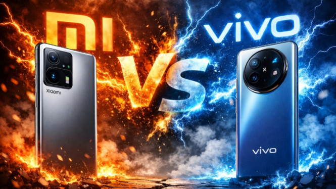ilustrasi Xiaomi vs Vivo