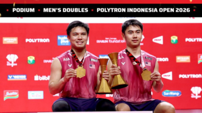 Goh Sze Fei dan Nur Izzuddin juara ganda putra Indonesia Open 2026
