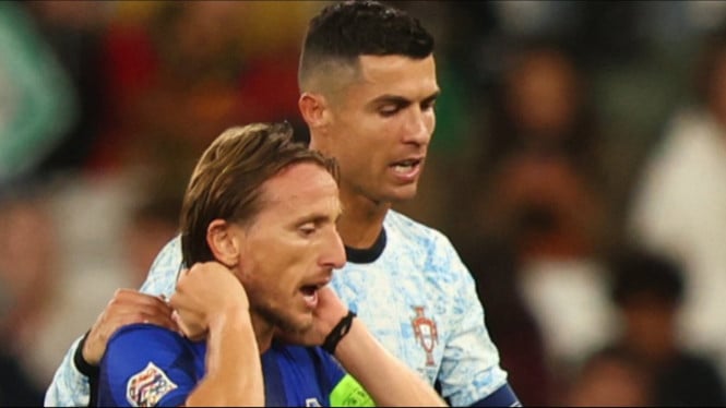 Cristiano Ronaldo jumpa lagi dengan Luka Modric pada laga Portugal vs Kroasia