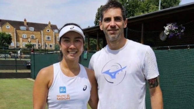 Aldila Sutjiadi dan Guido Andreozzi di Wimbledon 2026