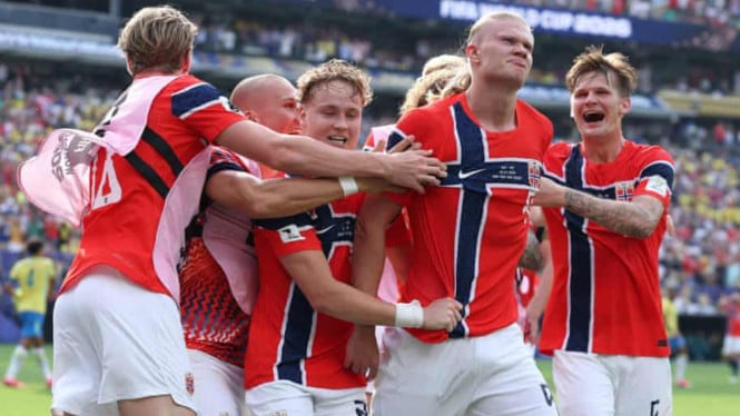 Norwegia lolos ke perempat final Piala Dunia untuk pertama kalinya