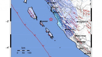 Dini Hari Pesisir Selatan Diguncang Lindu Sesar Mentawai 