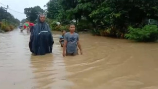 Banjir Terjang Ketapang, PT BGA Turun Tangan Perbaiki Jalan Rusak