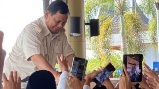 Ribuan Warga Sumbar Sambut Prabowo, Teriakan Prabowo Presiden Menggema