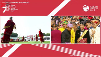 Momen HUT RI ke-78, Presiden Joko Widodo Kenakan Baju Adat  Ageman Songkok Singkepan Ageng