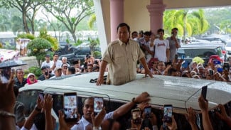Prabowo Subianto Minta Restu Tokoh Masyarakat di Sumbar
