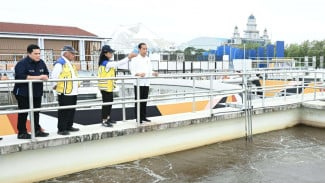 Presiden Resmikan Sistem Pengelolaan Air Limbah Domestik Terpusat Losari Makassar