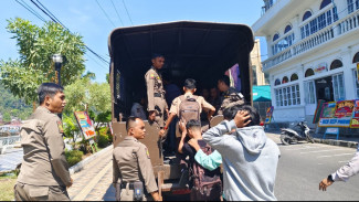 Belasan Pelajar SMP dan SMA di Padang Diamankan Satpol PP