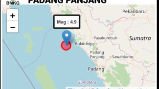 Gempabumi 2 Kali Getarkan Tanah Lubuk Basung Agam