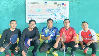 Tingkatkan Sinergi, Diskominfo dan BPS Solsel Gelar Pertandingan Persahabatan