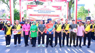 Kapolda Jambi Eratkan Persatuan Lewat Olahraga Bersama di HUT ke-79 Polri