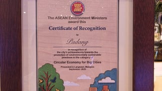 Kota Padang Raih Penghargaan Bergengsi ASEAN