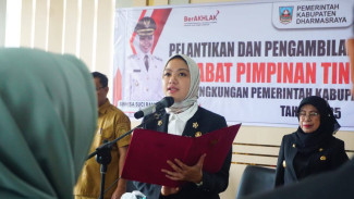 Perkuat Kinerja Pemerintahan, Bupati Annisa Lantik 9 Pejabat Pratama