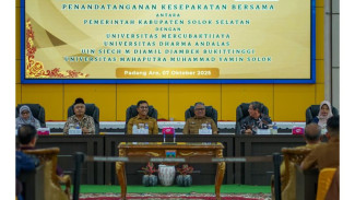 Akselerasi SDM Solok Selatan: Pemkab Jalin Kemitraan Strategis 5 Tahun dengan Empat Universitas Ternama