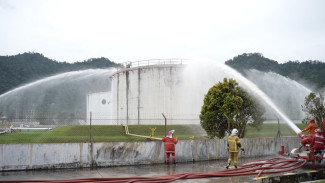 Hadapi Skenario Gempa dan Kebakaran: Pertamina Sumbagut Uji Ketangguhan Tim Pengendali dan Fasilitas Integrated Terminal