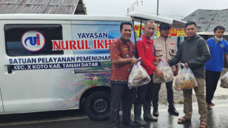 Pesantren Nurul Ikhlas Padang Panjang Kirim Bantuan Makanan Darurat untuk Korban Bencana Galodo Malalo