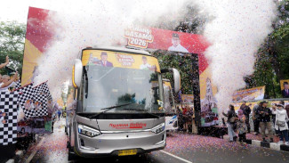 Andre Rosiade Lepas Keberangkatan Gelombang Ke I, Mudik Gratis 'Pulang Basamo 2026' di Gedung DPR/MPR RI