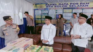 Pastikan Mudik Aman, Bupati Khairunas Cek Langsung Kesiapan Pos Pengamanan Lebaran di RTH Padang Aro