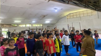 41 Atlet SD dan SMP Unjuk Gigi di Cabor Senam dan Panjat Tebing O2SN Kota Padang