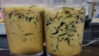 Es Teh Susu Cincau Karamel, Minuman Segar untuk Menemani Cuaca Panas