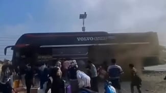 Bus Rute Padang-Jakarta Nyaris Terbakar di Dharmasraya Diduga Akibat Power Bank