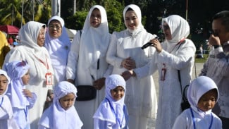 Ribuan Anak TK Padang Padati Lapangan Imam Bonjol Ikuti Manasik Haji Massal