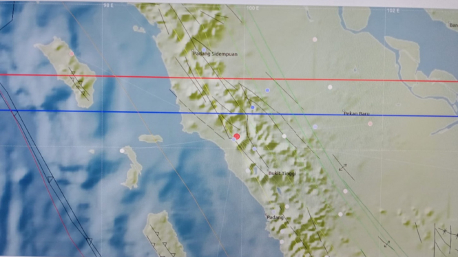 Peta Guncangan gempa Pasaman Barat, Rabu 28 September 2022