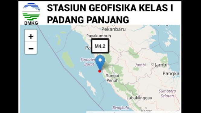 Peta Gempa M4.2 Pessel