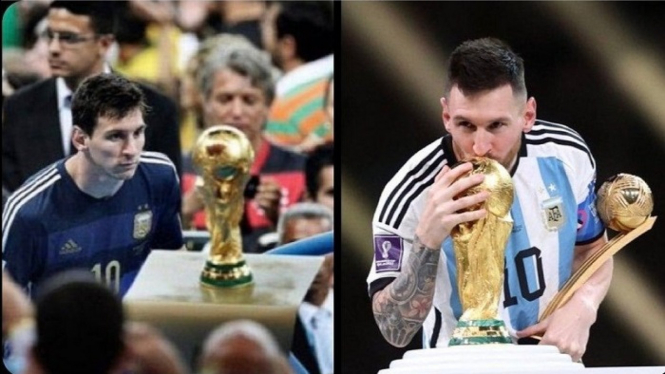 Penyerang Argentina Lionel Messi